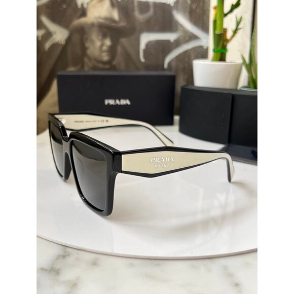 NEW Prada PR24ZS Sunglasses in Black White main image 4